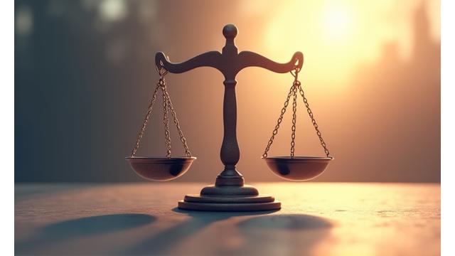 Abstract scales of justice, symbolizing fair dispute resolution.